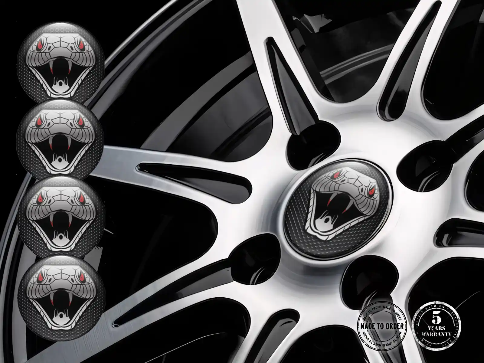 Hub Cap Sticker Style Plasma Flow Turbo Burst